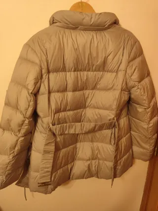 Plumífero Zara Mujer Beige