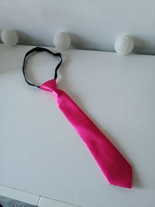 Corbata unisex fucsia
