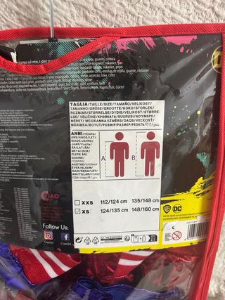 Disfarce Harley Quinn XS (10-12 anos)