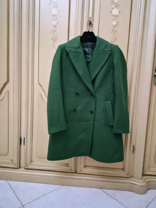 Cappotto Zara Verde Donna