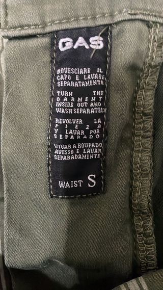 Pantaloni Cargo Uomo Gas Taglia S