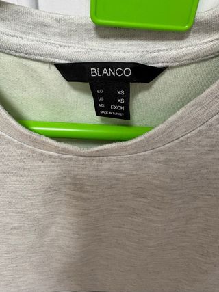 Camiseta sin mangas Blanco gris XS