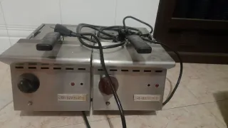 Freidora doble acero inoxidable