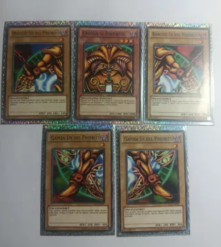 Set 5 Carte Yu-Gi-Oh! Exodia Il Proibito