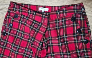 Pantalón cuadros pitillo elásticos Fórmula Joven