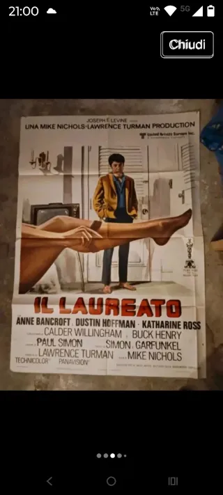 Lotto manifesti cinema anni 80: Top Gun + Il Laure