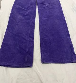 Pantalones de pana morados