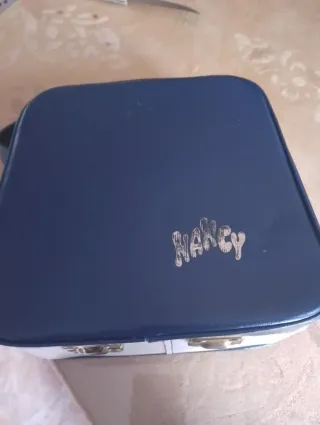 Maletín/Neceser Nancy Azul y Blanco