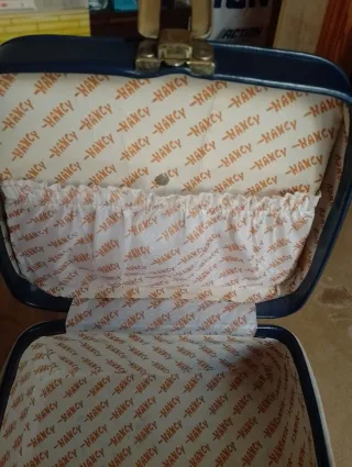 Maletín/Neceser Nancy Azul y Blanco