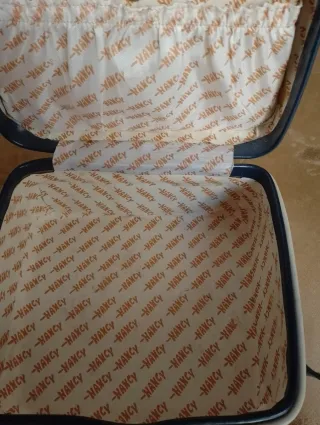 Maletín/Neceser Nancy Azul y Blanco