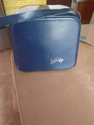 Maletín/Neceser Nancy Azul y Blanco