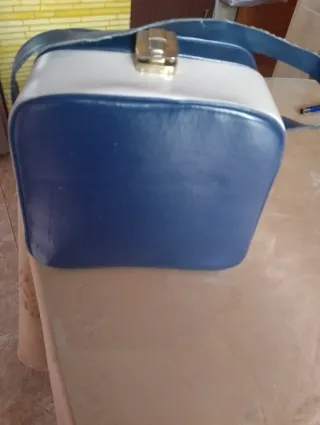 Maletín/Neceser Nancy Azul y Blanco