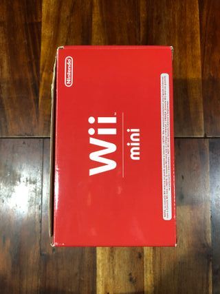 Console Nintendo Wii Mini Rossa con cavi e scatola