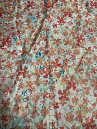 Pañuelo reversible flores y gatitos