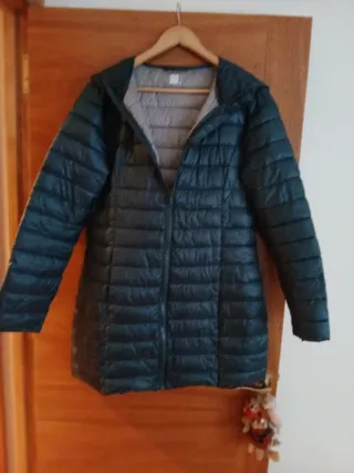 Anorak mujer verde ligero, entallado