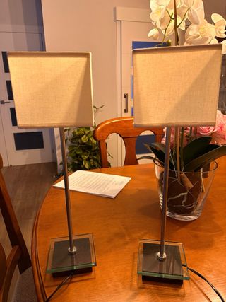 2 Lámparas Mesita Noche