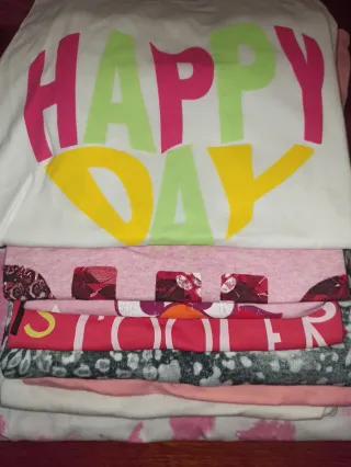 Lote 8 camisetas manga corta S/M