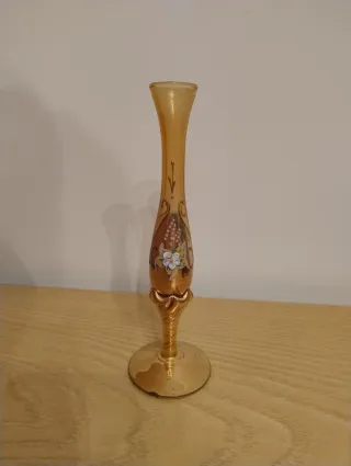 Piccolo vaso stile Boho Chic oro fiore