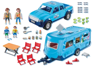Playmobil Camper y Coche 9502