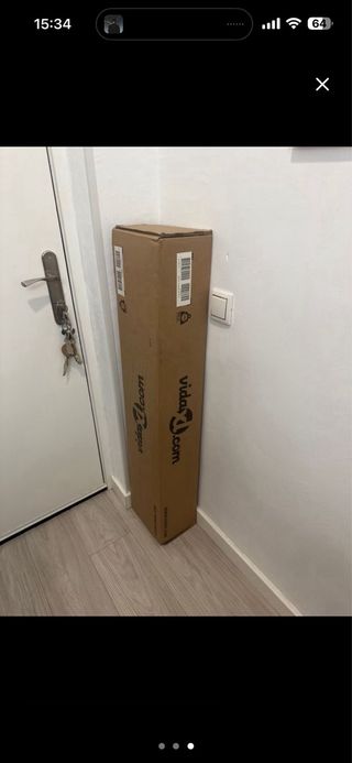 Cabecero blanco estantería