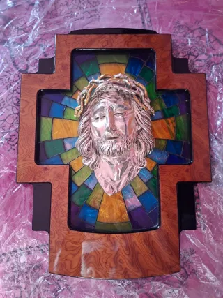 Croce con volto Gesù Cristo