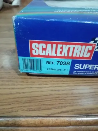 Caja Scalextric SRS Ref 7038