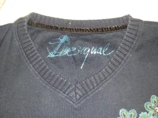 Jersey Desigual Talla L estampados Azul/Verde