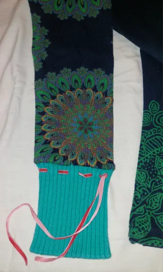 Jersey Desigual Talla L estampados Azul/Verde