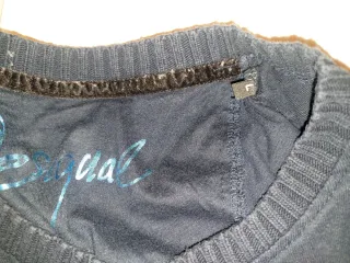 Jersey Desigual Talla L estampados Azul/Verde