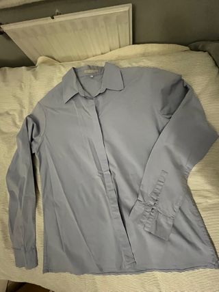 Blusa Camisera Mujer Azul