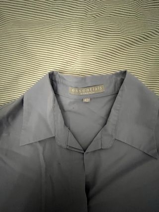 Blusa Camisera Mujer Azul