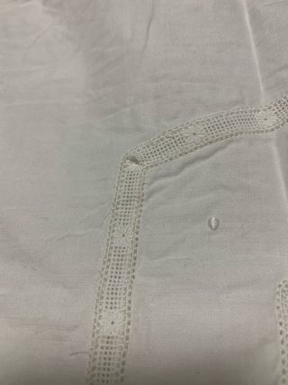 Camisón vintage blanco con encaje