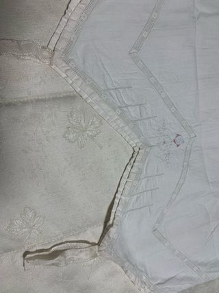 Camisón vintage blanco con encaje