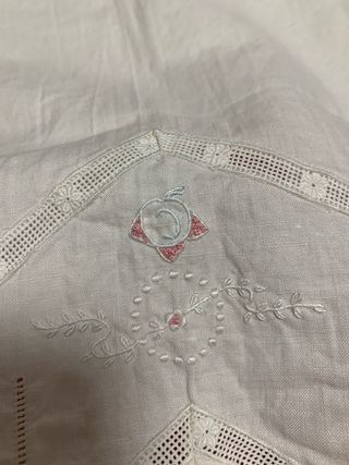 Camisón vintage blanco con encaje