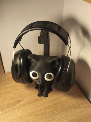Soporte Auriculares Gato 3D