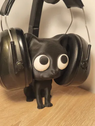 Soporte Auriculares Gato 3D