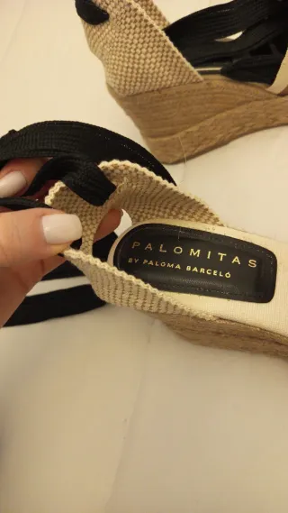 Alpargatas Palomitas Rayas Beige/Negro/Marrón