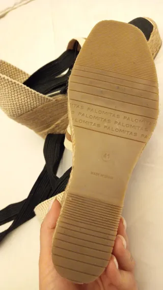 Alpargatas Palomitas Rayas Beige/Negro/Marrón