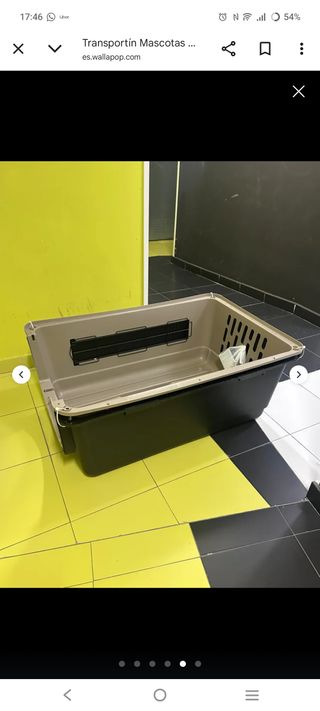 Transportín Mascotas XXL Beige y Negro