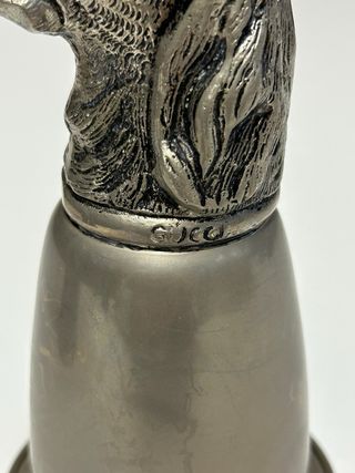 Coppia bicchieri Gucci anni '70 peltro