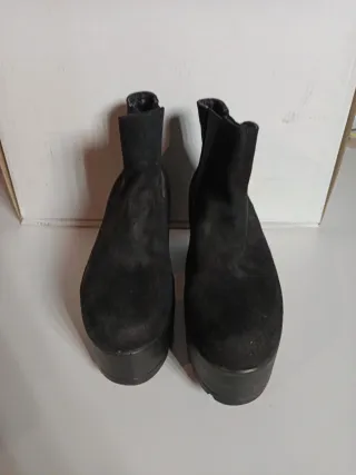 Botines negros plataforma