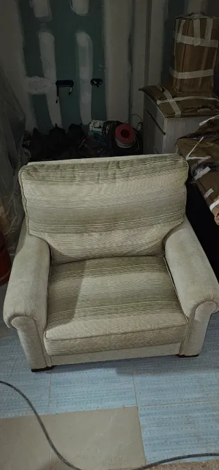 Sillón individual tela