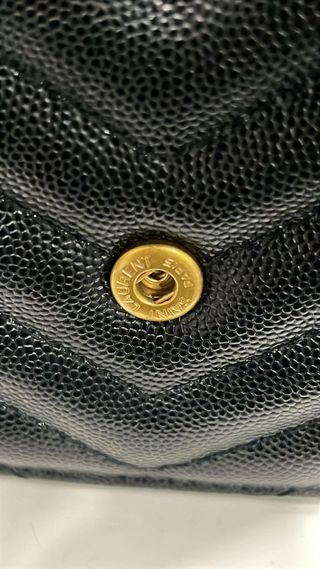 Pochette Saint Laurent Envelope Nera Oro