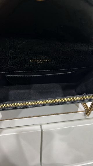 Pochette Saint Laurent Envelope Nera Oro
