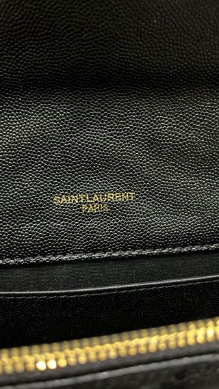 Pochette Saint Laurent Envelope Nera Oro
