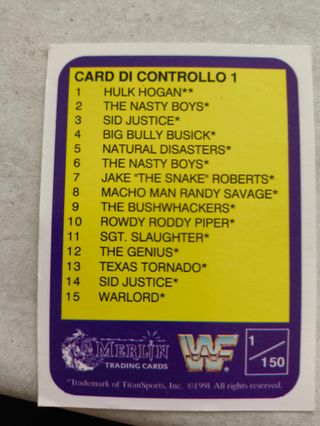 Scheda WWF Hulk Hogan