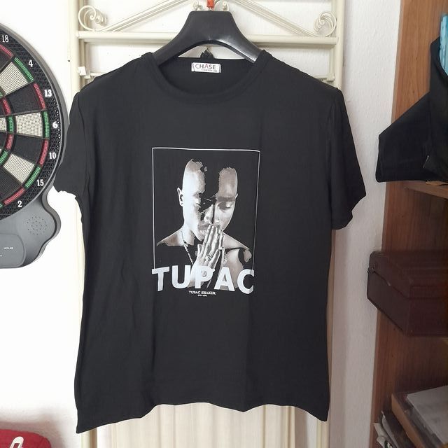 Camiseta Tupac XXL Negra Chase