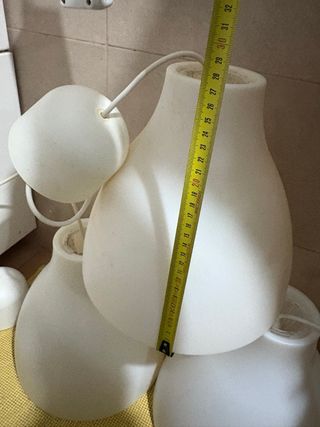 3 Lámparas Colgantes Plástico Ikea