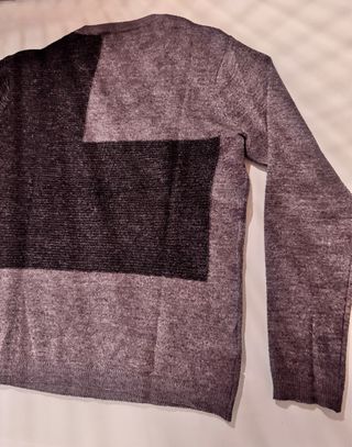 Jersey Fred Perry bicolor gris y negro