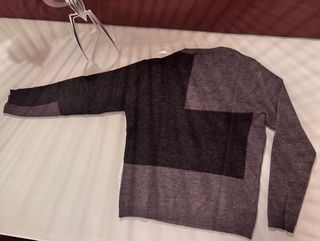 Jersey Fred Perry bicolor gris y negro